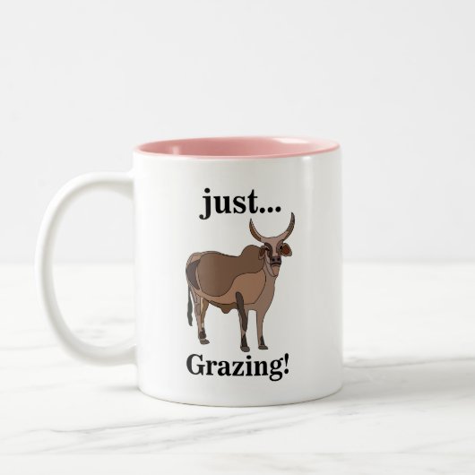 Tasse 2 Couleurs Vache animale zébu (Gauche)