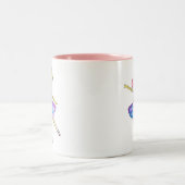 Tasse 2 Couleurs Vache blanche mignonne (Centre)