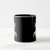 Tasse 2 Couleurs Vache boho Highland à la mode (Centre)