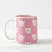 Tasse 2 Couleurs Vache d'amour mignonne (Gauche)
