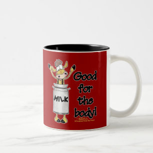 Tasse 2 Couleurs Vache dans la boîte de lait