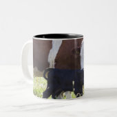 Tasse 2 Couleurs Vache et veau (Devant gauche)