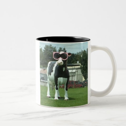 Tasse 2 Couleurs vache fraîche 1 (Droit)