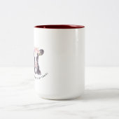 Tasse 2 Couleurs vache mignonne (Centre)