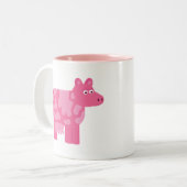 Tasse 2 Couleurs Vache rose (Devant gauche)
