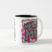 Tasse 2 Couleurs Vache rose et blanc chaud (Devant droit)