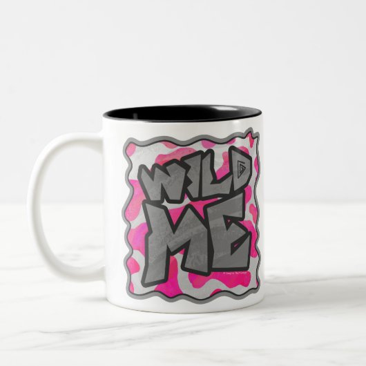 Tasse 2 Couleurs Vache rose et blanc chaud (Gauche)