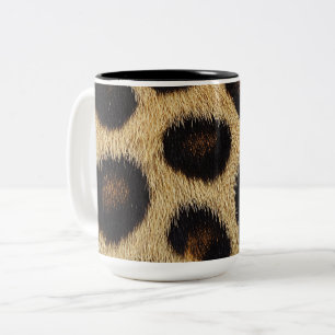 Tasse 2 Couleurs Vache Taches Noires et Blanches Fourrure