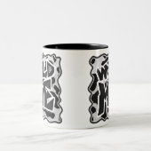 Tasse 2 Couleurs Vache Wild Me Noir et Blanc (Centre)