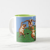 Tasse 2 Couleurs Vaches dansantes par Mootisse (Devant gauche)