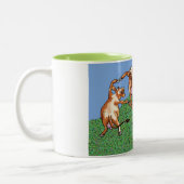 Tasse 2 Couleurs Vaches dansantes par Mootisse (Gauche)