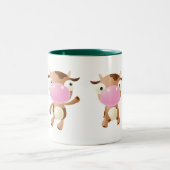 Tasse 2 Couleurs Vaches mignonnes (Centre)