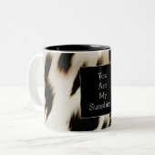 Tasse 2 Couleurs Vachette blanche noire (Devant gauche)