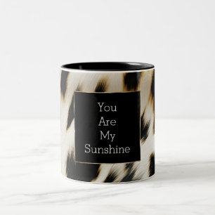 Tasse 2 Couleurs Vachette blanche noire