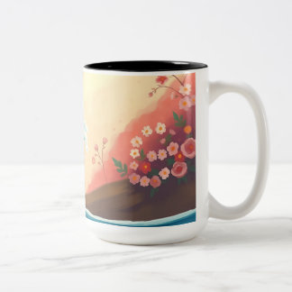 Tasse 2 Couleurs Vague océanique impressionniste