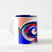 Tasse 2 Couleurs Vagues (Devant gauche)