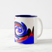 Tasse 2 Couleurs Vagues (Devant droit)