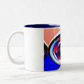 Tasse 2 Couleurs Vagues (Gauche)