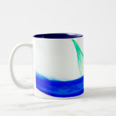 Tasse 2 Couleurs Vagues Abstraites (Gauche)