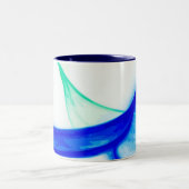 Tasse 2 Couleurs Vagues Abstraites (Centre)