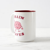 Tasse 2 Couleurs Vagues cérébrales (Devant gauche)