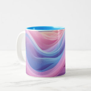 Tasse 2 Couleurs Vagues de bonbons de coton