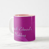 Tasse 2 Couleurs Vagues violettes (Devant gauche)