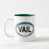 Tasse 2 Couleurs Vail Colorado Rocky Mountain (Gauche)