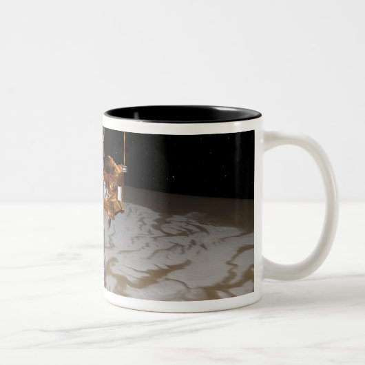 Tasse 2 Couleurs vaisseau spatial Mars Odyssey (Droit)