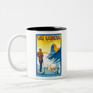Tasse 2 Couleurs Val Gardena Dolomiti vintage ad