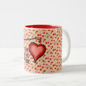 Tasse 2 Couleurs Valentine (Devant droit)