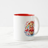 Tasse 2 Couleurs Valentine Bear  (Devant droit)
