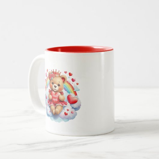 Tasse 2 Couleurs Valentine Bear  (Devant gauche)