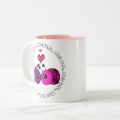 Tasse 2 Couleurs Valentine Love Bug (Devant gauche)