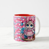 Tasse 2 Couleurs Valentines Day Kitty (Devant droit)