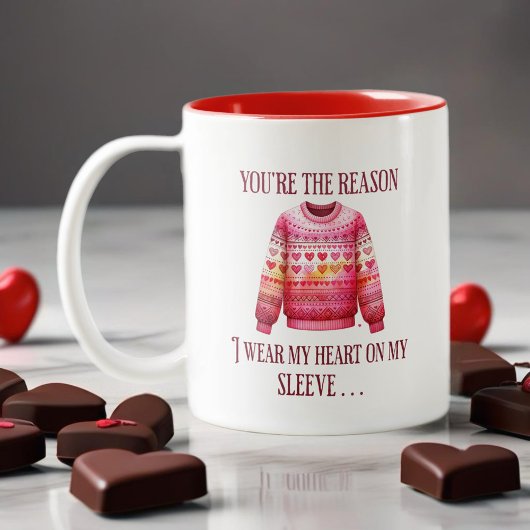 Tasse 2 Couleurs Valentines moches