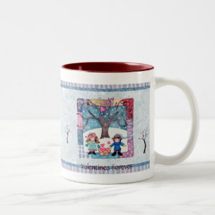 Tasse 2 Couleurs Valentines pour toujours