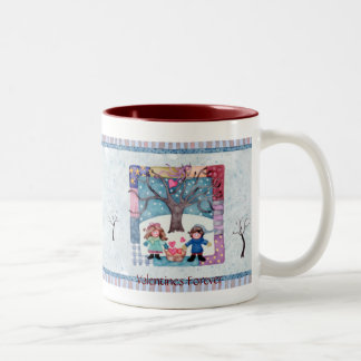 Tasse 2 Couleurs Valentines pour toujours