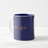 Tasse 2 Couleurs Valeur vedette, CAPITAINE (Devant gauche)