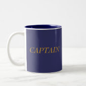 Tasse 2 Couleurs Valeur vedette, CAPITAINE (Gauche)