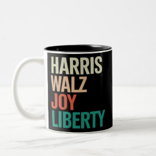 Tasse 2 Couleurs Valse Rétro Harris Waltz 2024 Harris Walz Joie Lib