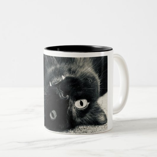 Tasse 2 Couleurs Vampire Cat (Devant droit)