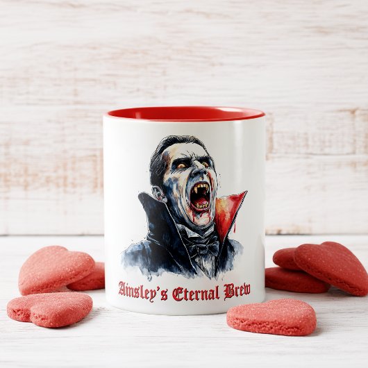 Tasse 2 Couleurs Vampire Eternal Brew Red Black