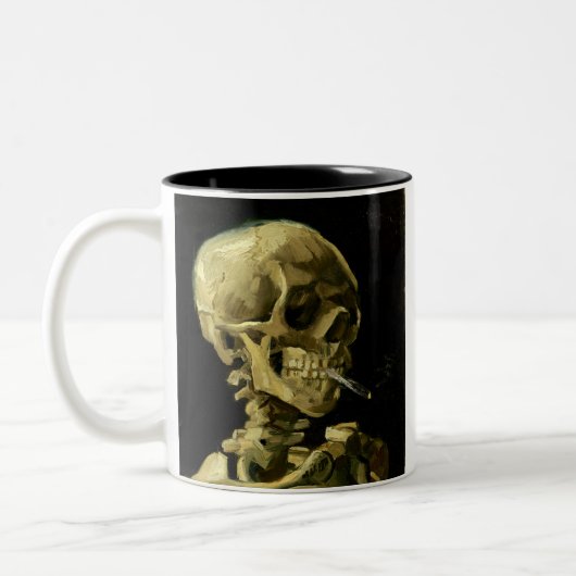 Tasse 2 Couleurs Van Gogh Fumer du squelette (Gauche)