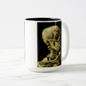 Tasse 2 Couleurs Van Gogh Fumer du squelette (Devant droit)
