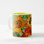 Tasse 2 Couleurs Van Gogh - Tournesols 12 (Devant gauche)