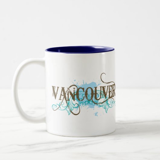 Tasse 2 Couleurs Vancouver grunge (Gauche)