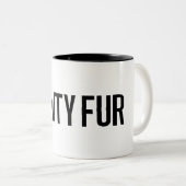 Tasse 2 Couleurs Vanity Fur Black (Devant droit)