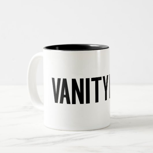 Tasse 2 Couleurs Vanity Fur Black (Devant gauche)
