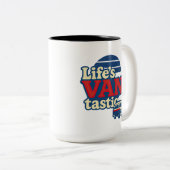 Tasse 2 Couleurs VANtastic Red Cream Blue Edition (Devant droit)